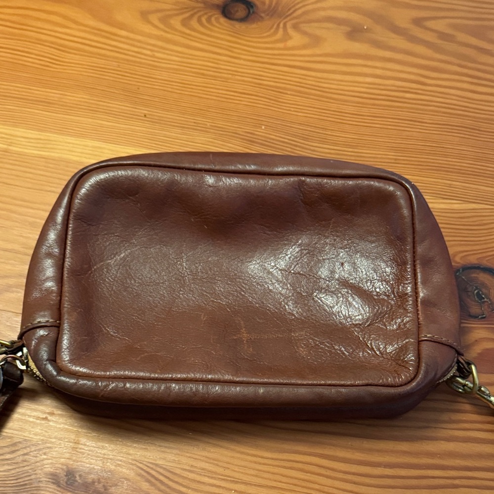 Clare V Brown Leather Crossbody Midi Sac